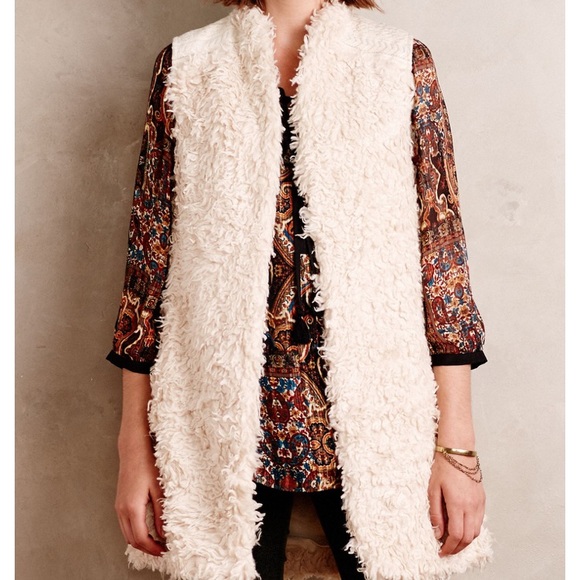 Anthropologie Jackets & Blazers - ANTHRO- Hei Hei long fuzzy vest large